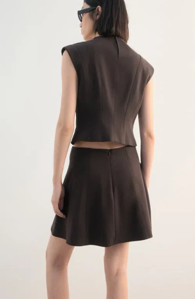 Mango A-line Miniskirt In Brown