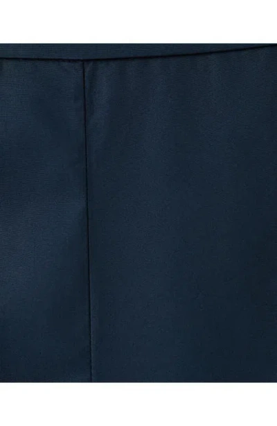 Mango Pull-on Wide Leg Cotton Pants In Black