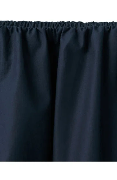 Mango Cotton Midi Skirt In Blue