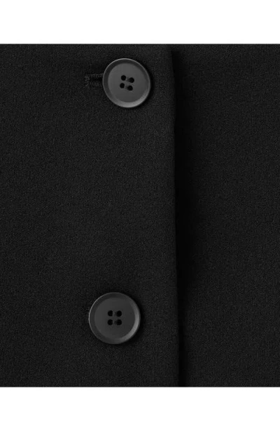 Mango Suit Vest In Black