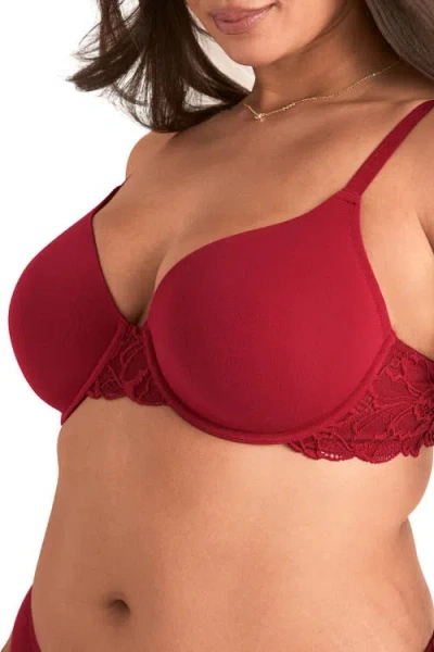 Adore Me Teagan Contour Full Coverage Bra In Red