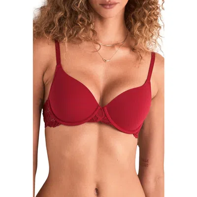 Adore Me Teagan Contour Full Coverage Bra In Red