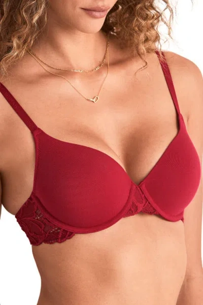 Adore Me Teagan Contour Full Coverage Bra In Red