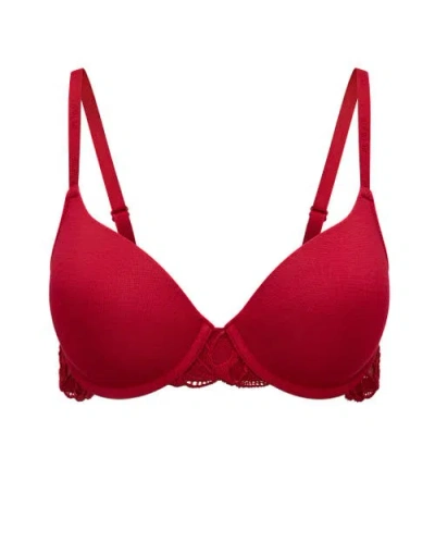 Adore Me Teagan Contour Full Coverage Bra In Red