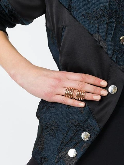 Shop Shaun Leane 'quill' Long Finger Ring - Metallic