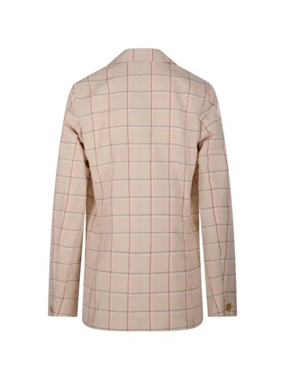 Forte Forte Checked Blazer In Brown
