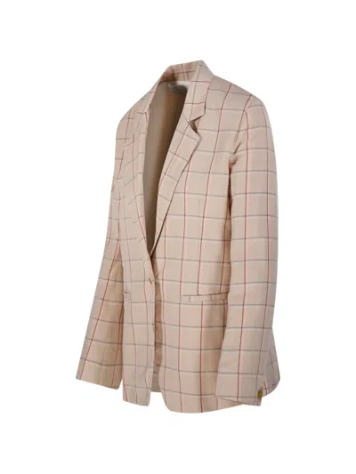 Forte Forte Checked Blazer In Brown