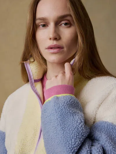 Faherty Fireside Fleece Pullover In Multi