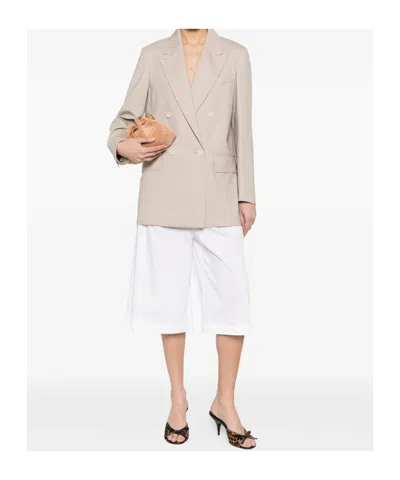 Max Mara Double-breasted Jacket In Neutral