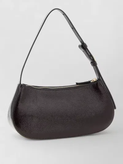 Mulberry Clovelly Shoulder Bag Adjustable Strap Design In Black