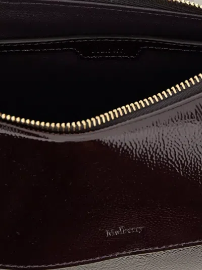 Mulberry Clovelly Shoulder Bag Adjustable Strap Design In Black