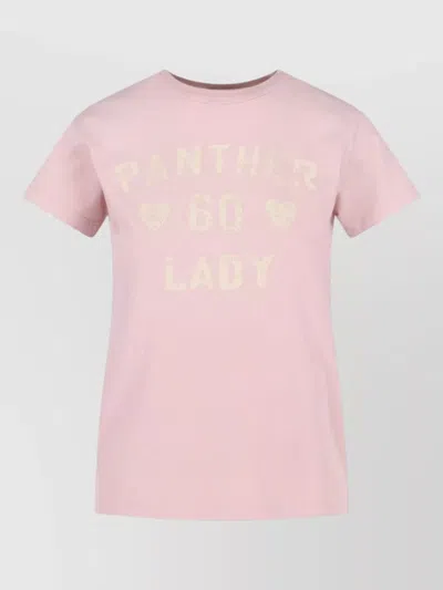 Valentino Garavani Printed Cotton T-shirt Clothing In Pink