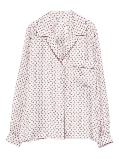 Max Mara Silk Shirt In White