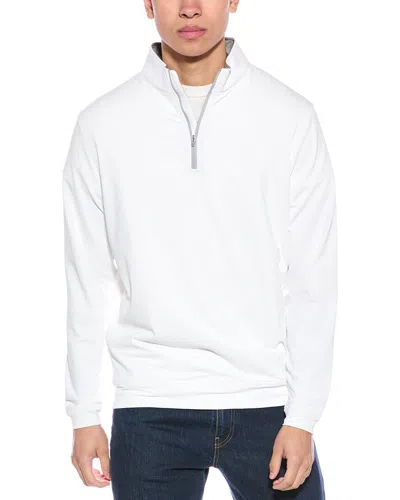 Peter Millar Perth Loop Quarter Zip Performance Pullover In White