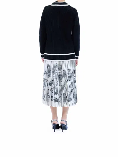 Karl Lagerfeld Soutache Autograph Cardigan In Black