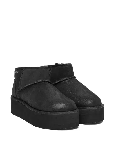 Karl Lagerfeld Thermo Pull-on Ankle Boots In Black