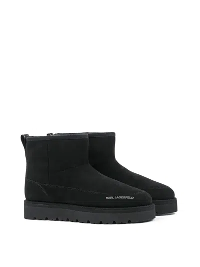 Karl Lagerfeld Thermo Mns Mid Pull On Boot In Black