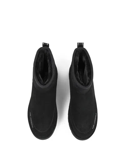 Karl Lagerfeld Thermo Mns Mid Pull On Boot In Black
