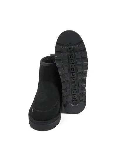 Karl Lagerfeld Thermo Mns Mid Pull On Boot In Black
