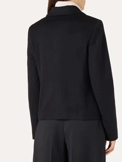Lardini Single-breasted Wool Jacket In Black