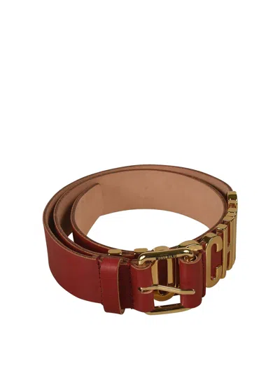 Moschino Belt In Red