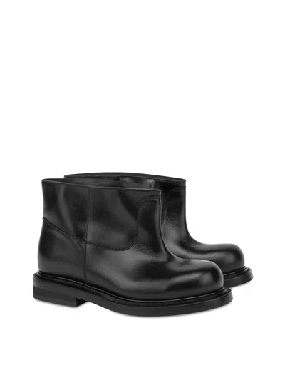 Moschino Ankle Boots In Black