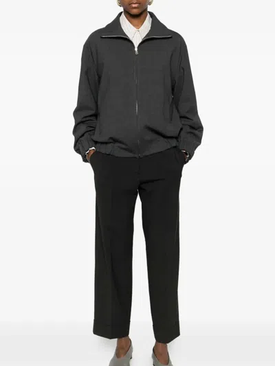 P.a.r.o.s.h Wool Bomber Jacket In Gray