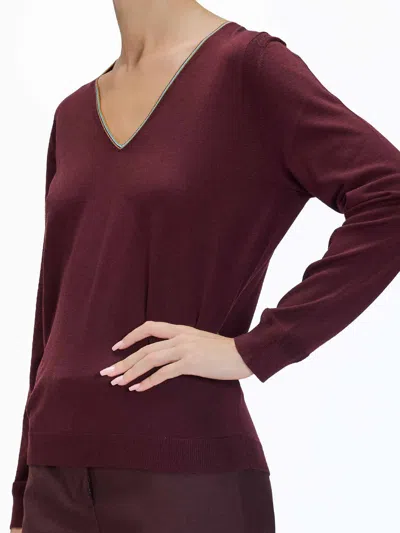 Paul Smith Pullover In Burgundy