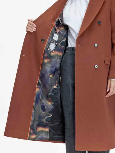 Paul Smith Coat In Brown