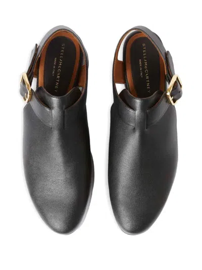 Stella Mccartney Elyse Closed-toe T-bar Platform Sandal In Black