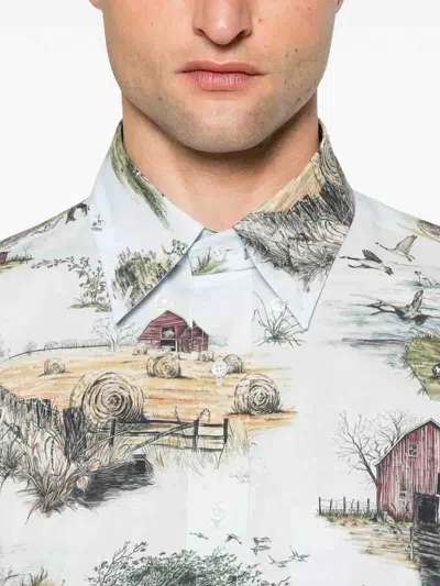 Thom Browne Multicolor Printed Shirt In Multi