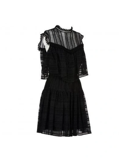 Shop Philosophy Di Lorenzo Serafini Philosophy Macrame Dress In Black