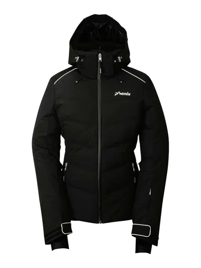 Phenix Seamless Black Polyester Ski Jacket In Black