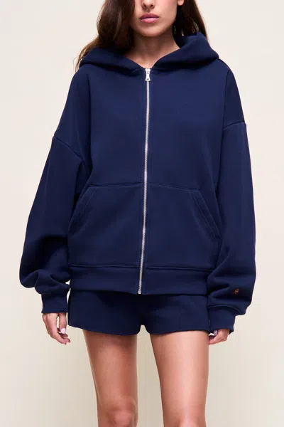 Danielle Guizio Ny Fleece Short In Blue