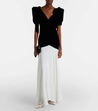 Jimmy Choo Love Embellished Mesh Point-toe Ballet Flats In White