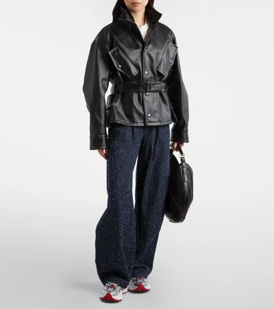 Christian Louboutin So Flo Metallic Leather-trimmed Mesh Sneakers In Gray