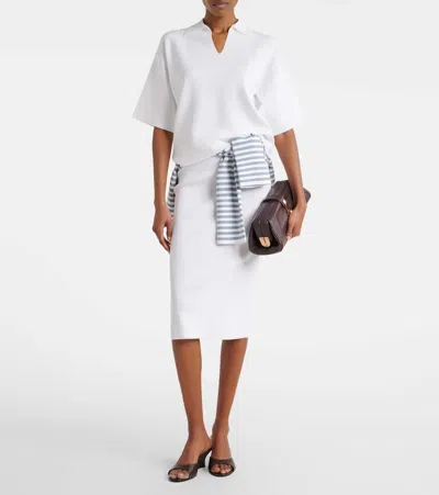 Max Mara Dolce Oversized Top In White