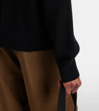 菱形花纹羊毛POLO衫式毛衣