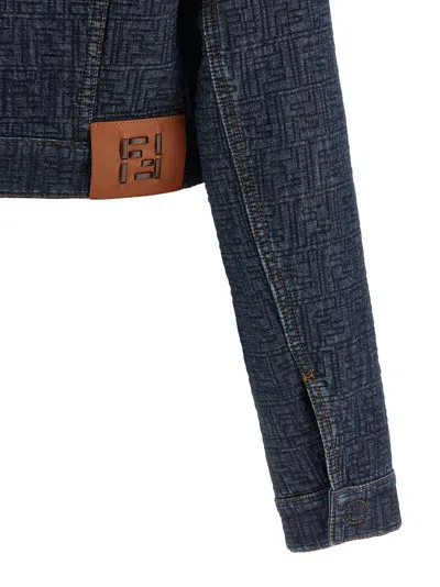 Fendi Brunello Cucinelli Striped Cotton T-shirt In Blue