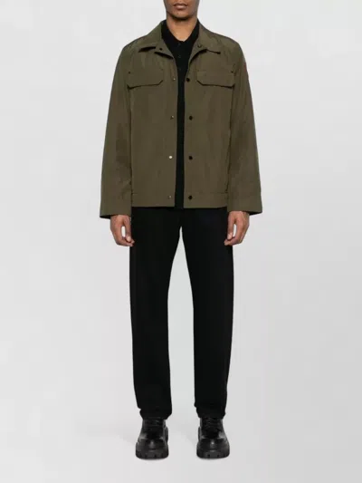Canada Goose Lanvin Grey Embroidered Logo Cotton Sweatshirt In Black
