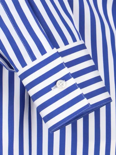 Givenchy Long Sleeve Striped Shirt Buttoned Cuffs Collar In Blue