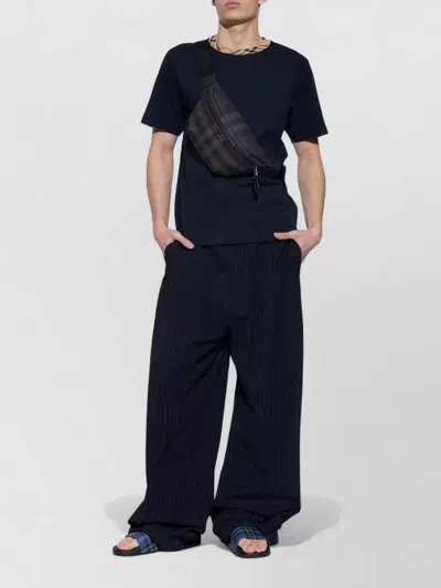 Burberry Check Pattern Flat Sole Slide Sandals In Multi