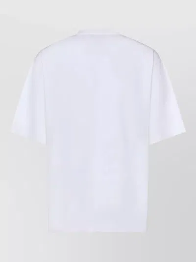 Dolce & Gabbana Men White Cotton Printed Oversized T-shirt In White