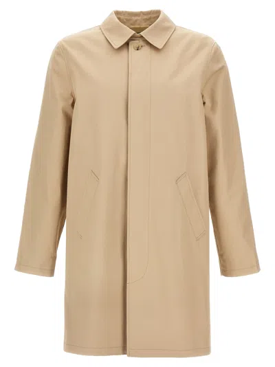 A.p.c. Mens Ville Cotton Raincoat In Neutral