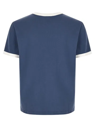 A.p.c. Contrast T-shirt In Blue