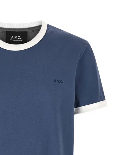 A.p.c. Contrast T-shirt In Blue