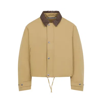 Acne Studios Buttoned Bomber Jacket In Nude
