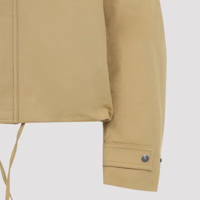 Acne Studios Buttoned Bomber Jacket In Nude