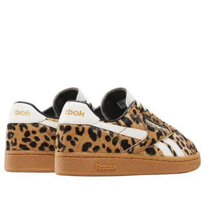 Reebok Club C Grounds Uk Sneakers Vintage Leopard In Brown