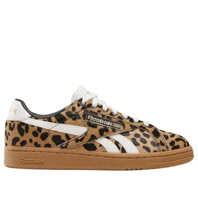 Reebok Club C Grounds Uk Sneakers Vintage Leopard In Brown